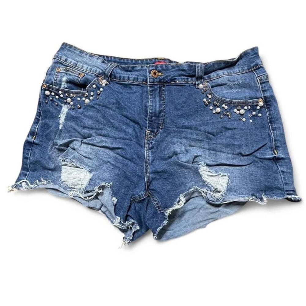 Vintage Y2K Unionbay Distressed Denim Shorts - Size 16